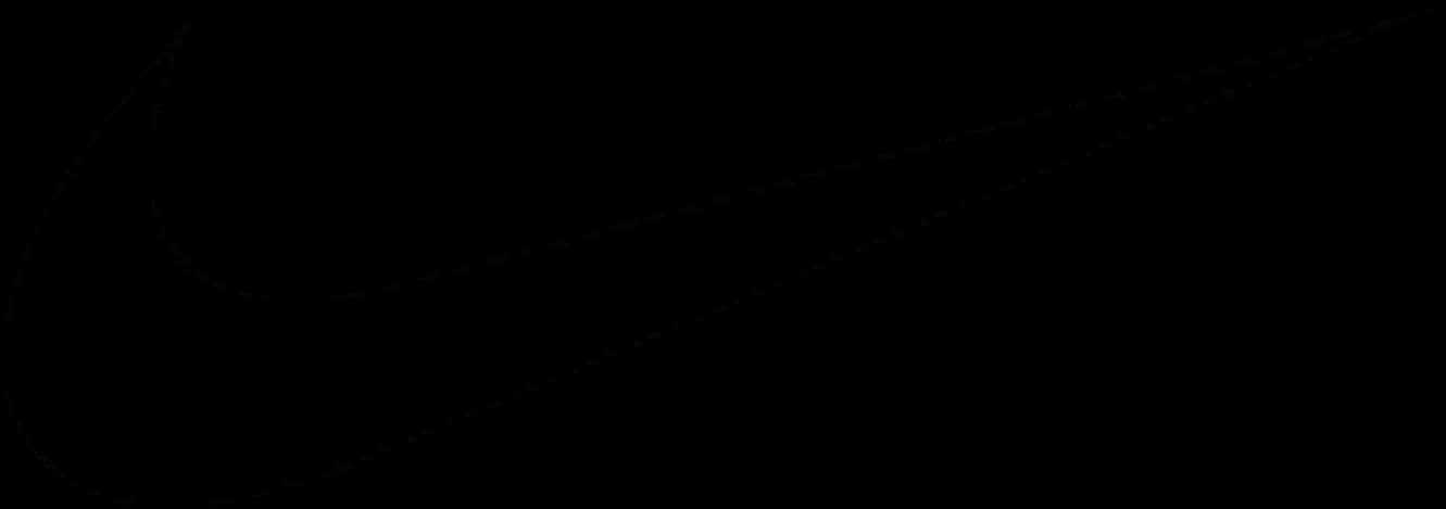 Nike Swoosh Logo Black Background PNG
