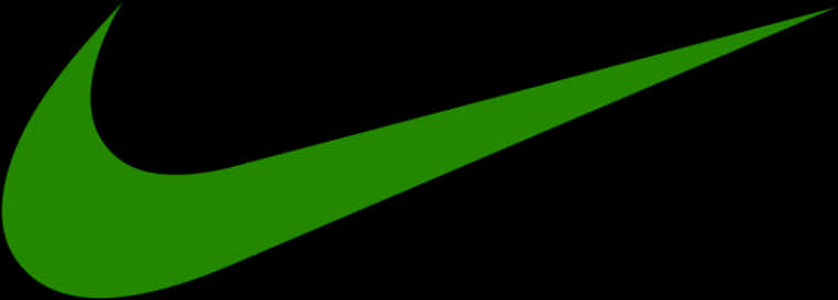 Nike Swoosh Logo Green PNG