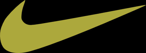 Nike Swoosh Logo Olive Background PNG
