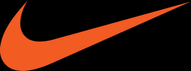 Nike Swoosh Logo Orange PNG