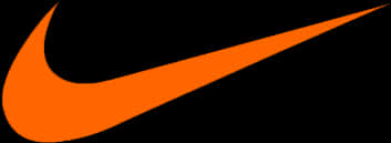 Nike Swoosh Logo Orange PNG