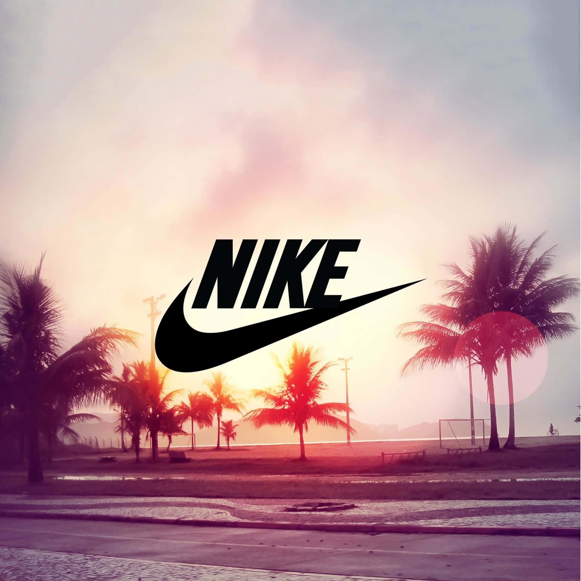 Nike Tropical Sunset Aesthetic Wallpaper