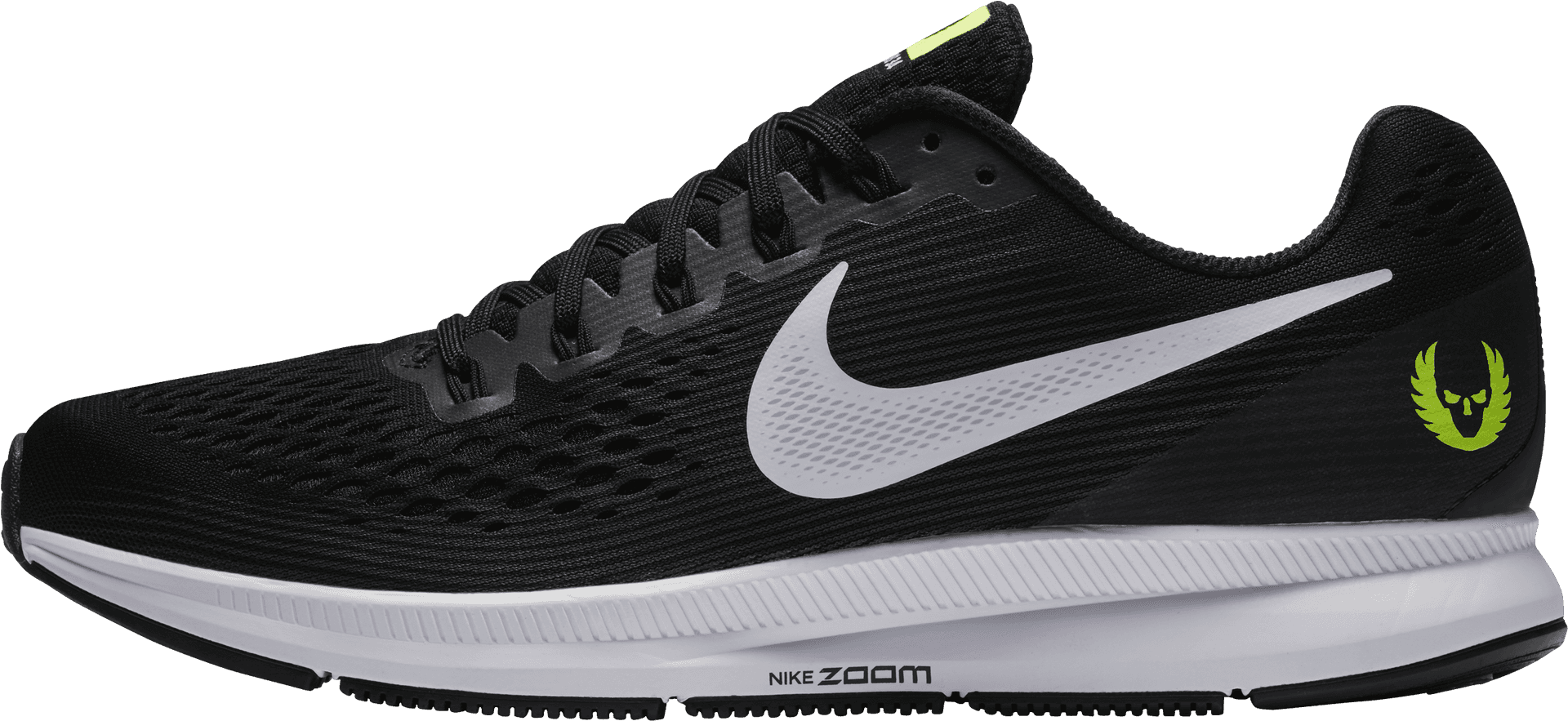 Nike Zoom Running Shoe Side View PNG