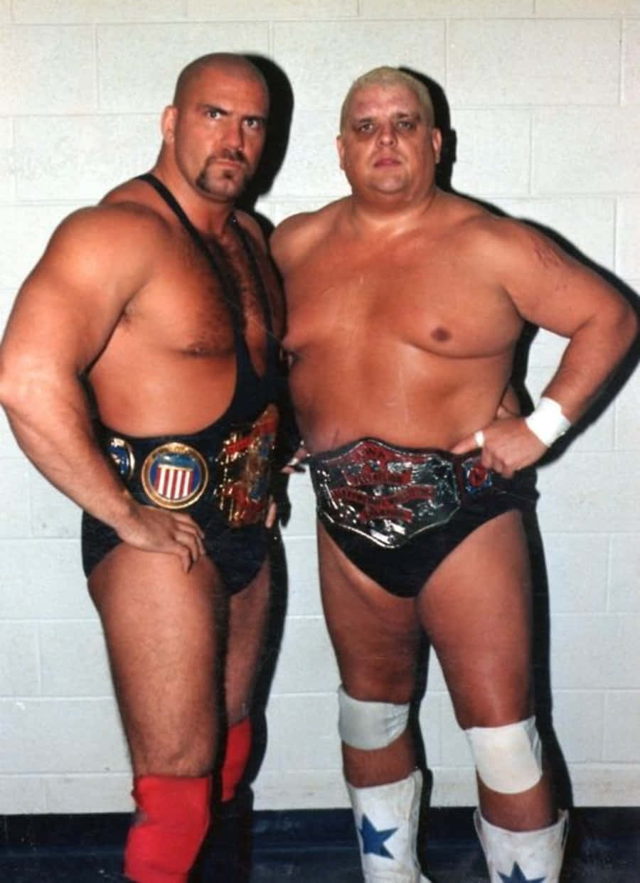 Leggendedel Wrestling Nikita Koloff E Dusty Rhodes Sfondo