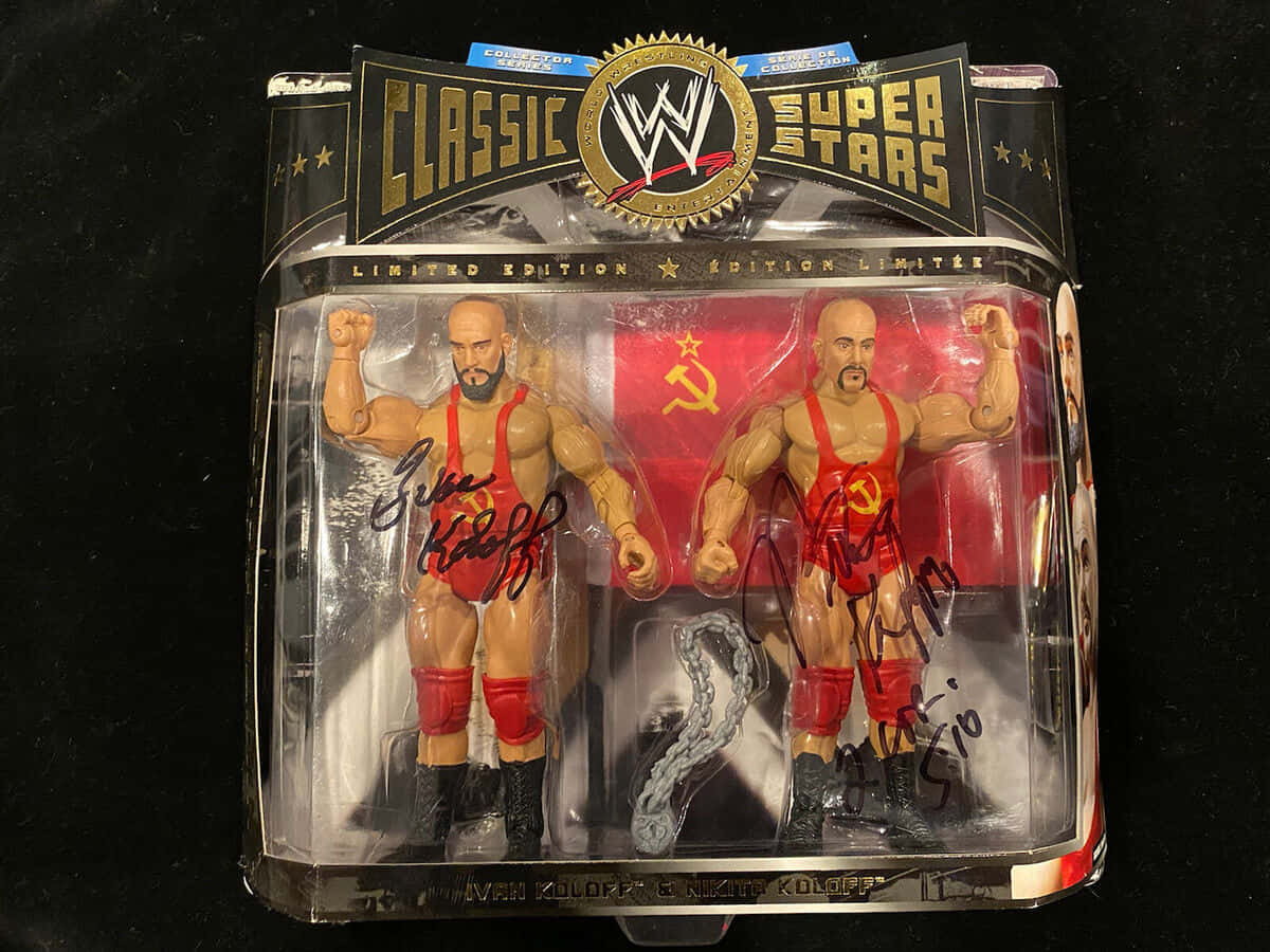 Nikita Koloff W W E Action Figure Signed Wallpaper