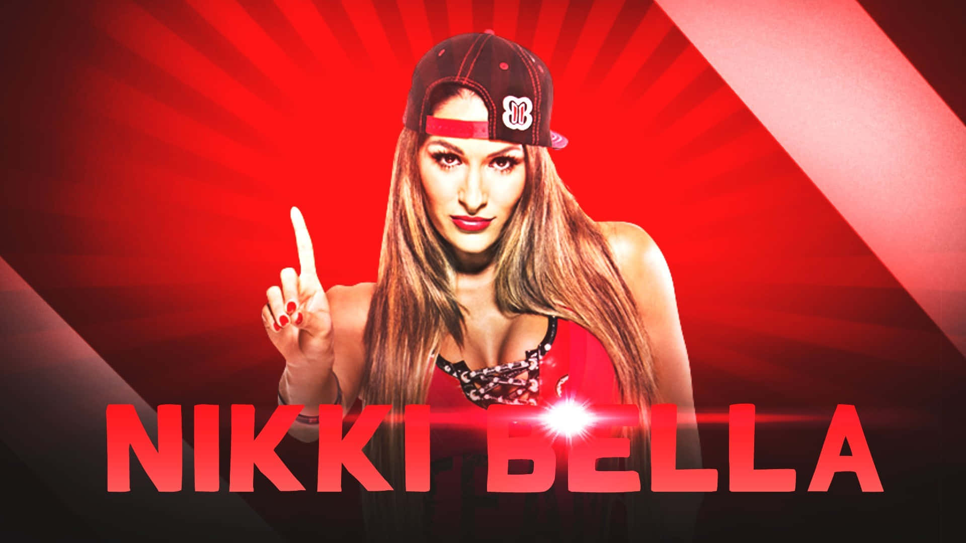 Nikki Bella W W E Diva Promotional Graphic Wallpaper