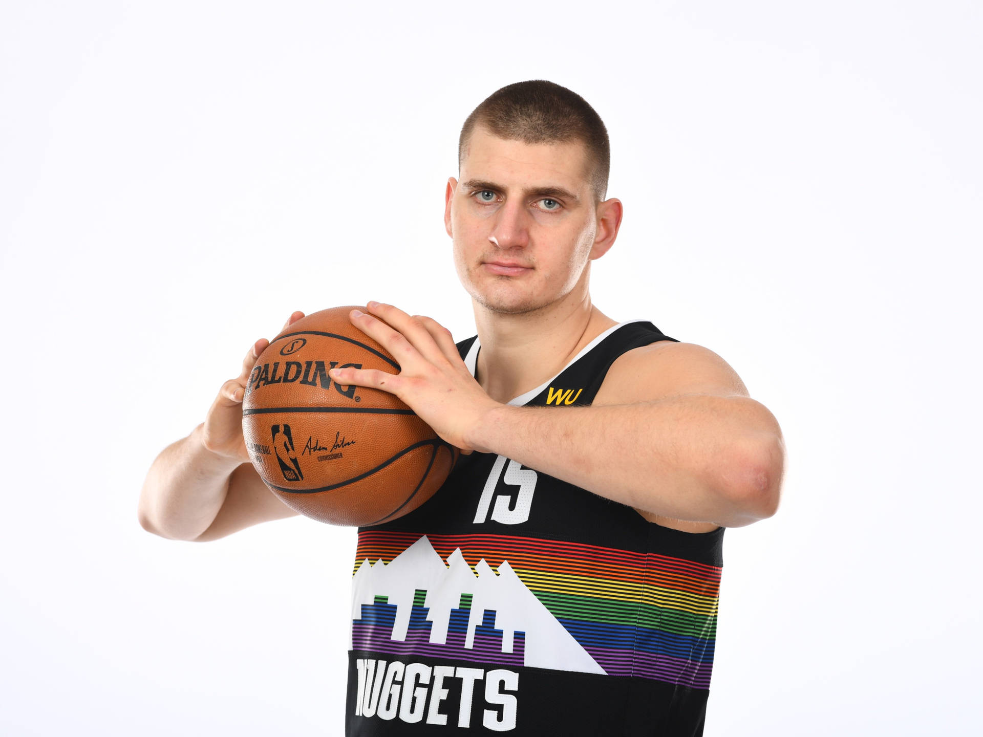 Nikola Jokic Nuggets Basketball Tapet Wallpaper