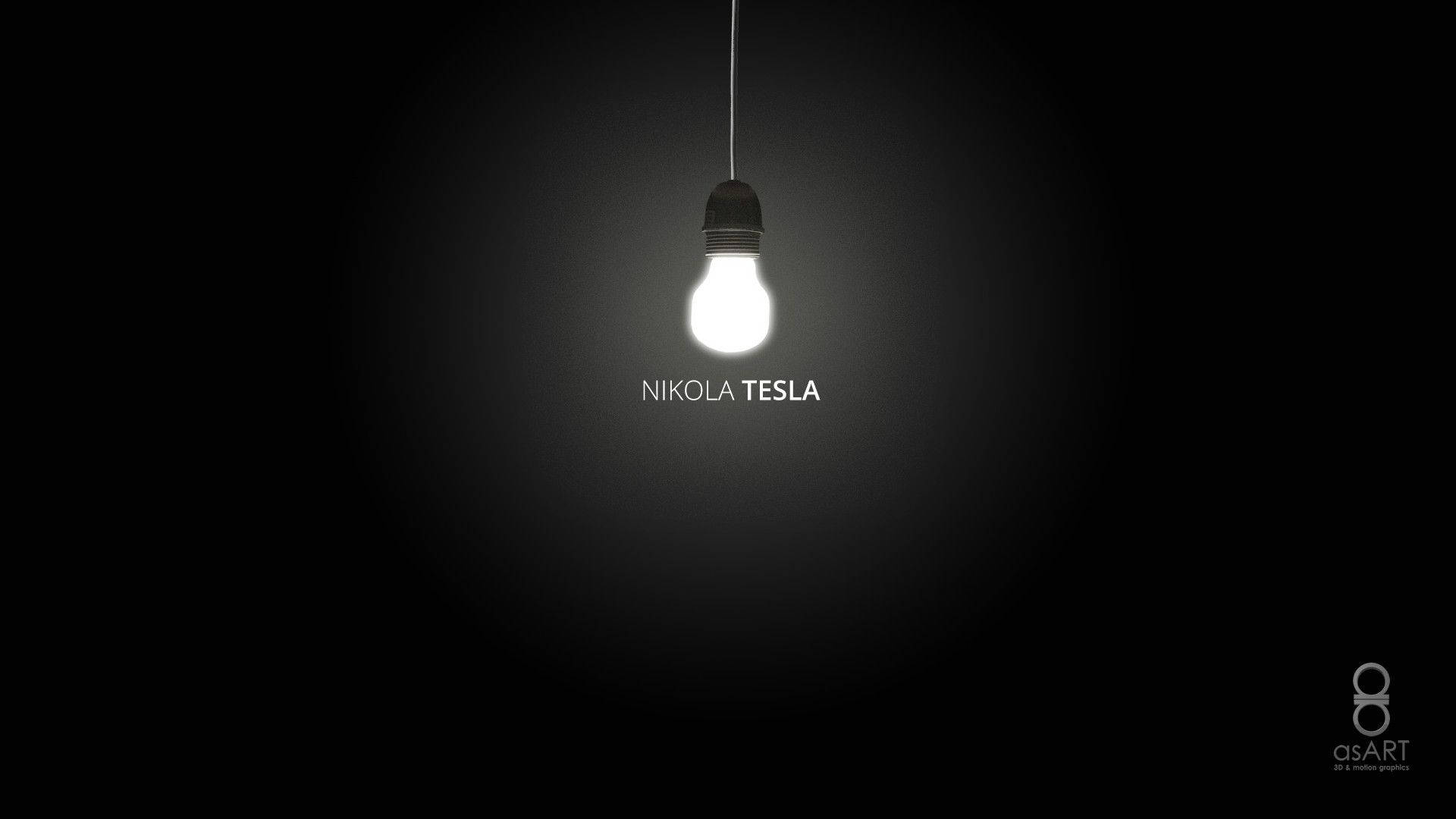 Nikola Tesla Glowing Bulb
