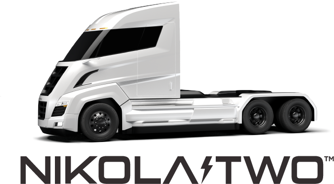 Nikola_ Two_ Electric_ Semi_ Truck PNG