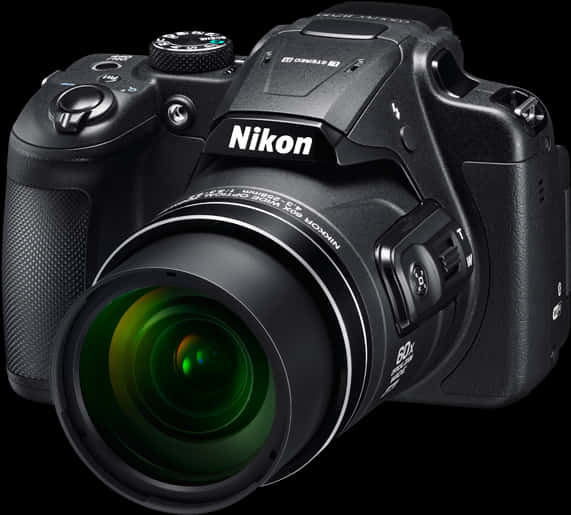 Nikon D S L R Camerawith Zoom Lens PNG