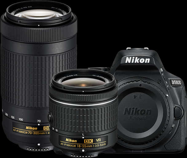 Nikon D S L Rand Lenses Showcase PNG