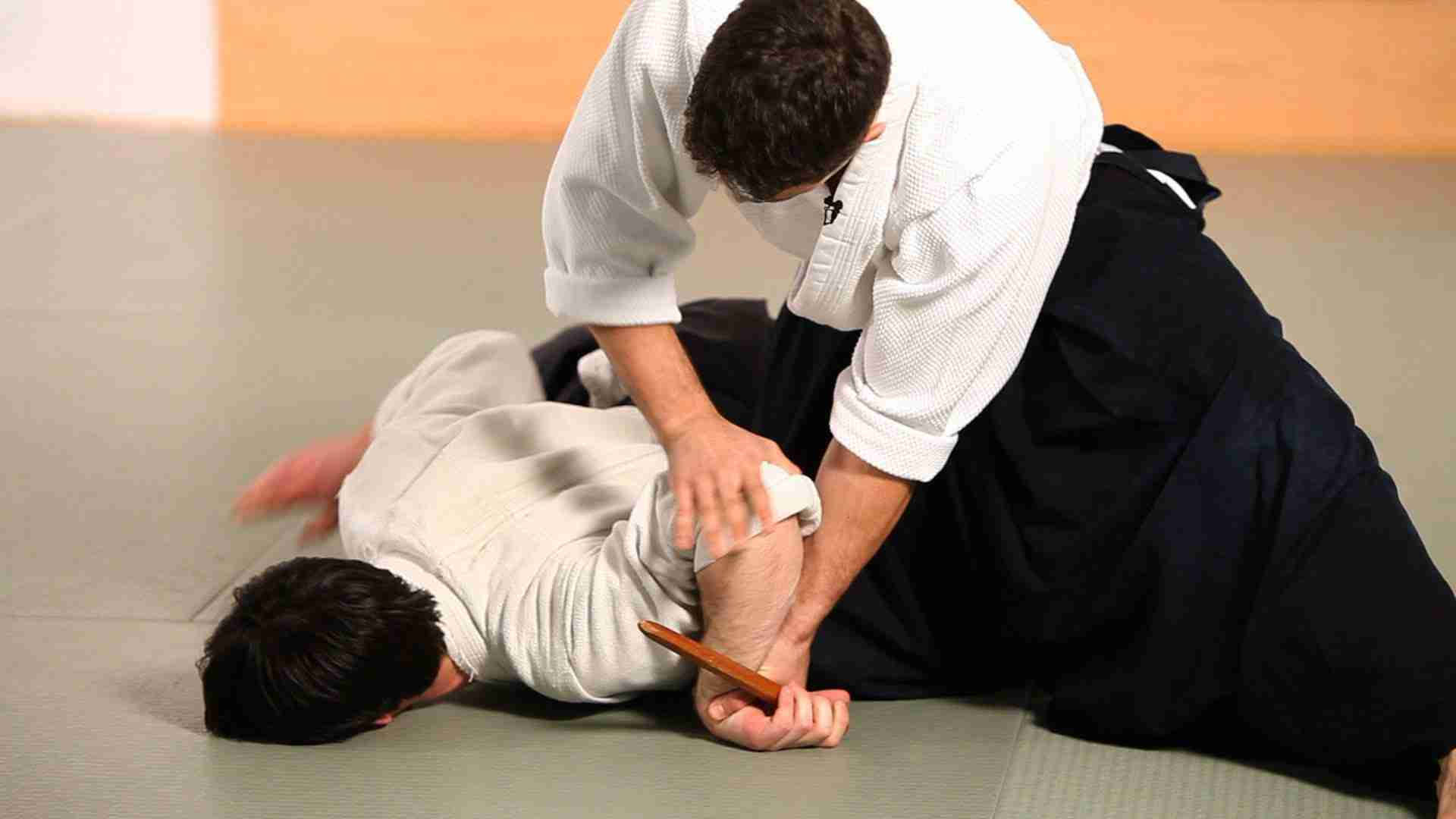 Nikyo Aikido Technique In Dojo Wallpaper