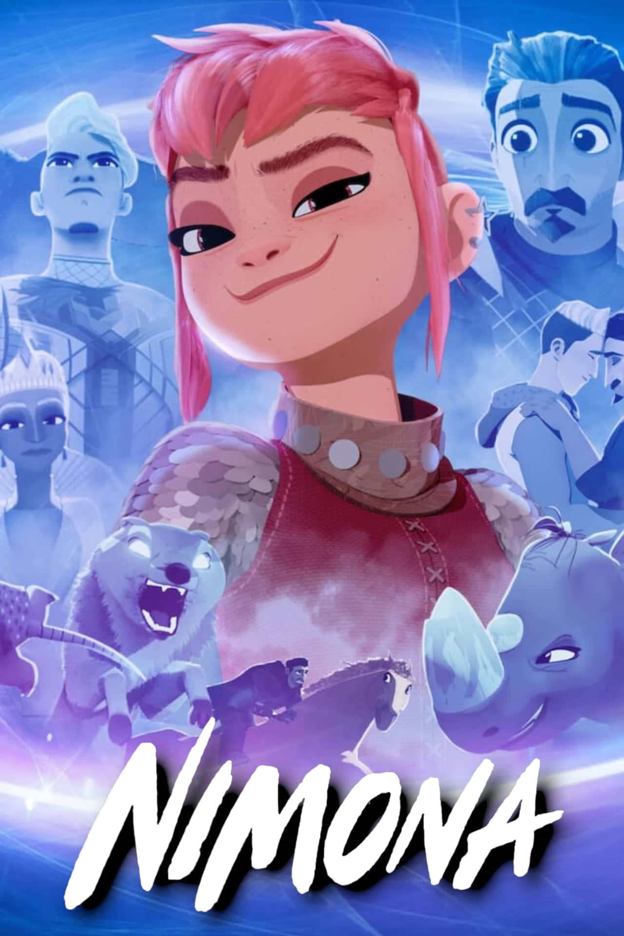 Nimona Geanimeerde Film Poster Achtergrond