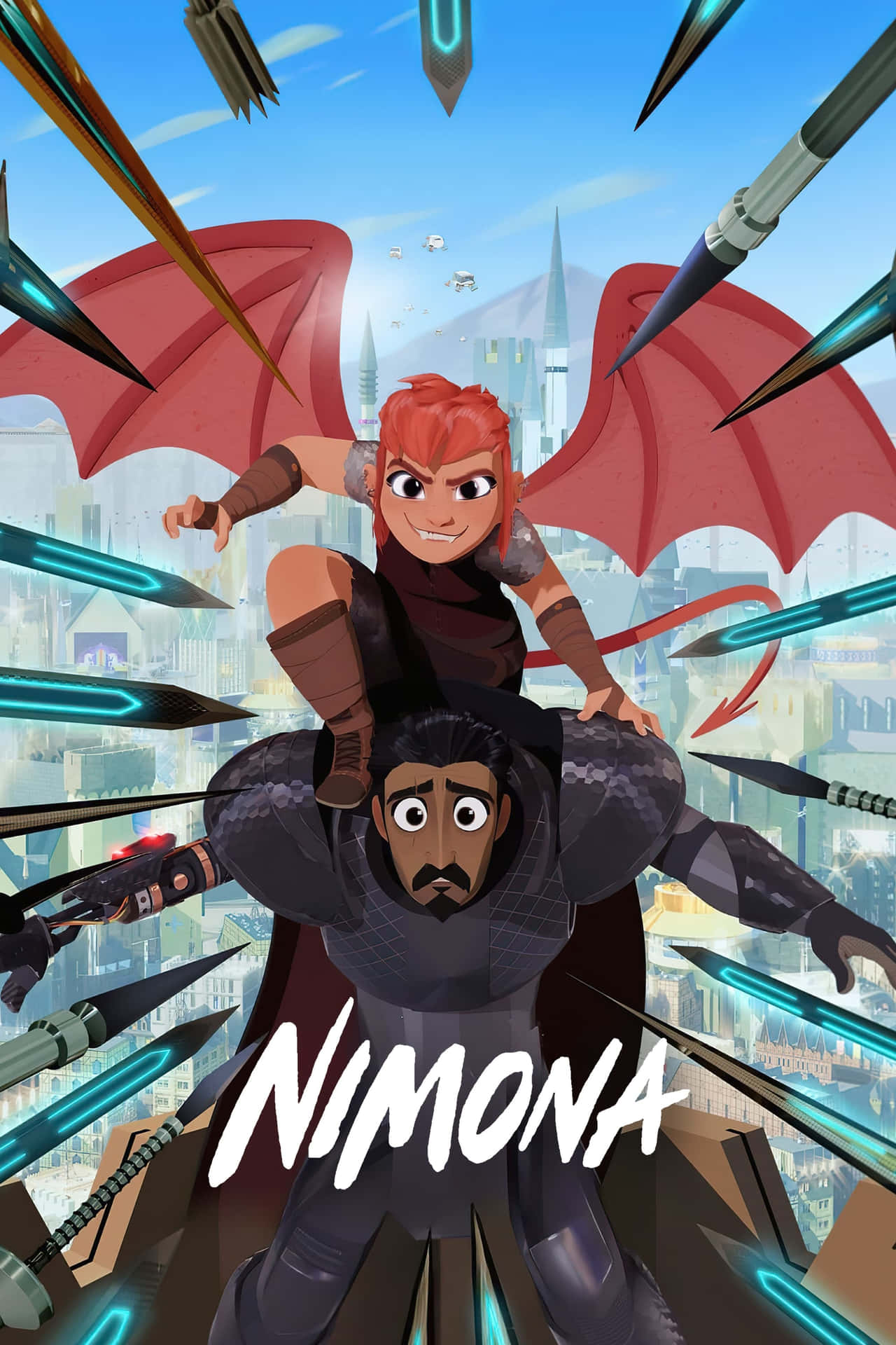 Nimona Flying Adventure Wallpaper