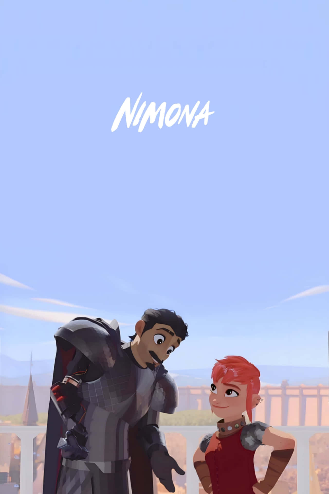 Nimonaand Blackheart Animated Characters Wallpaper