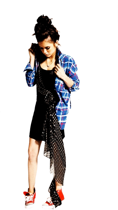 Nina Dobrev_ Casual Style Pose.png PNG