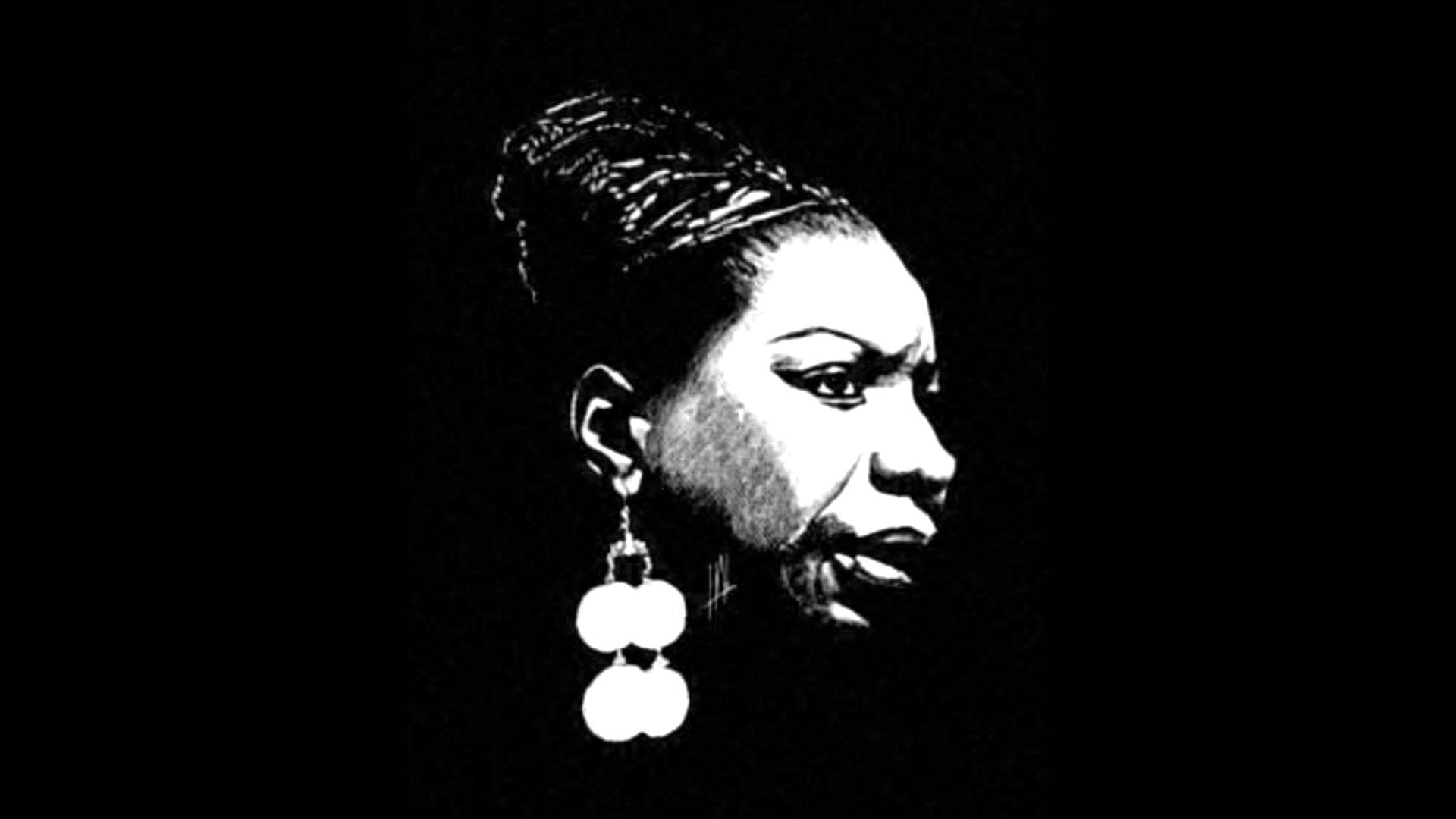 Nina Simone American Musician Drawing Art Wallpaper