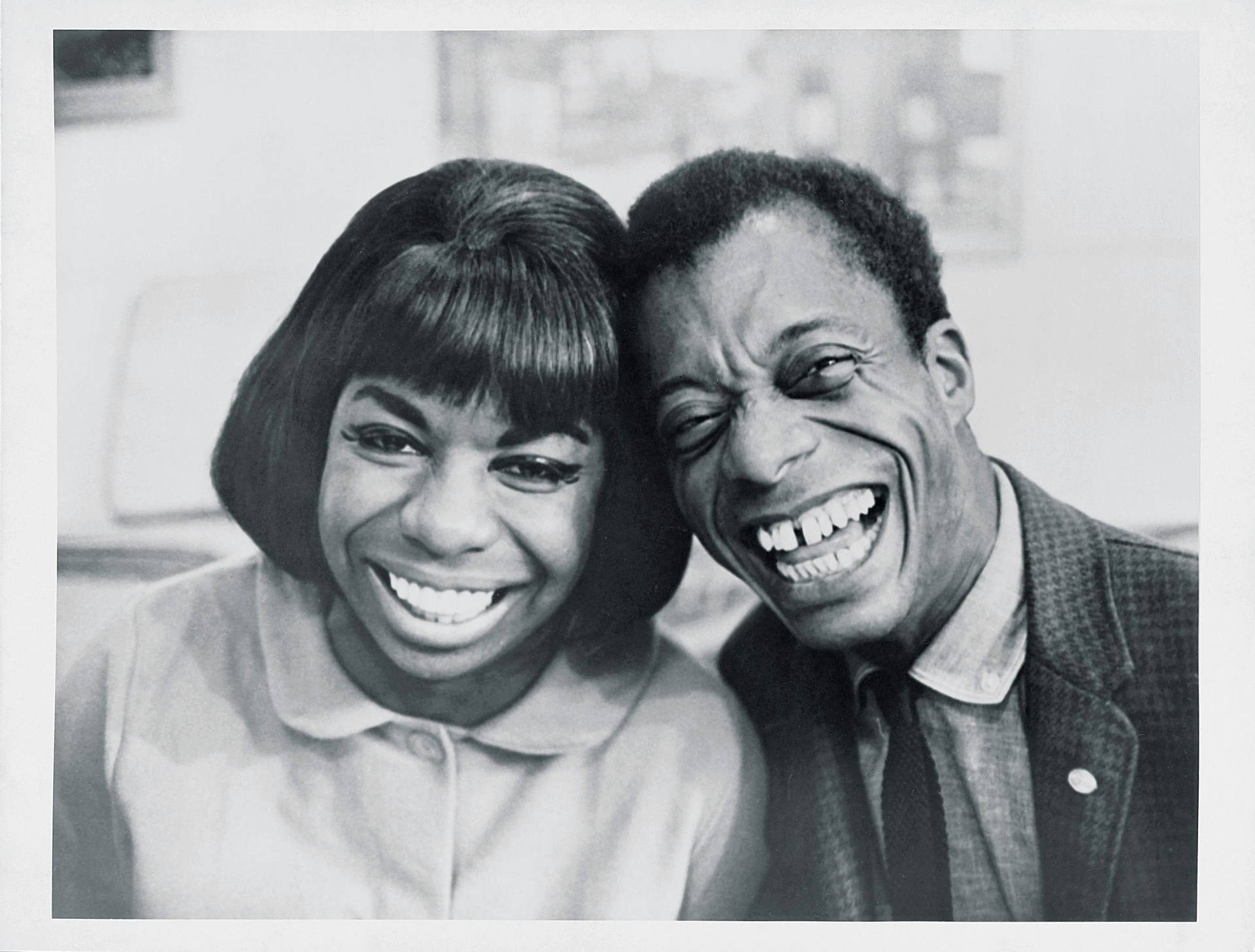 Nina Simone James Baldwin Happy Smile Wallpaper