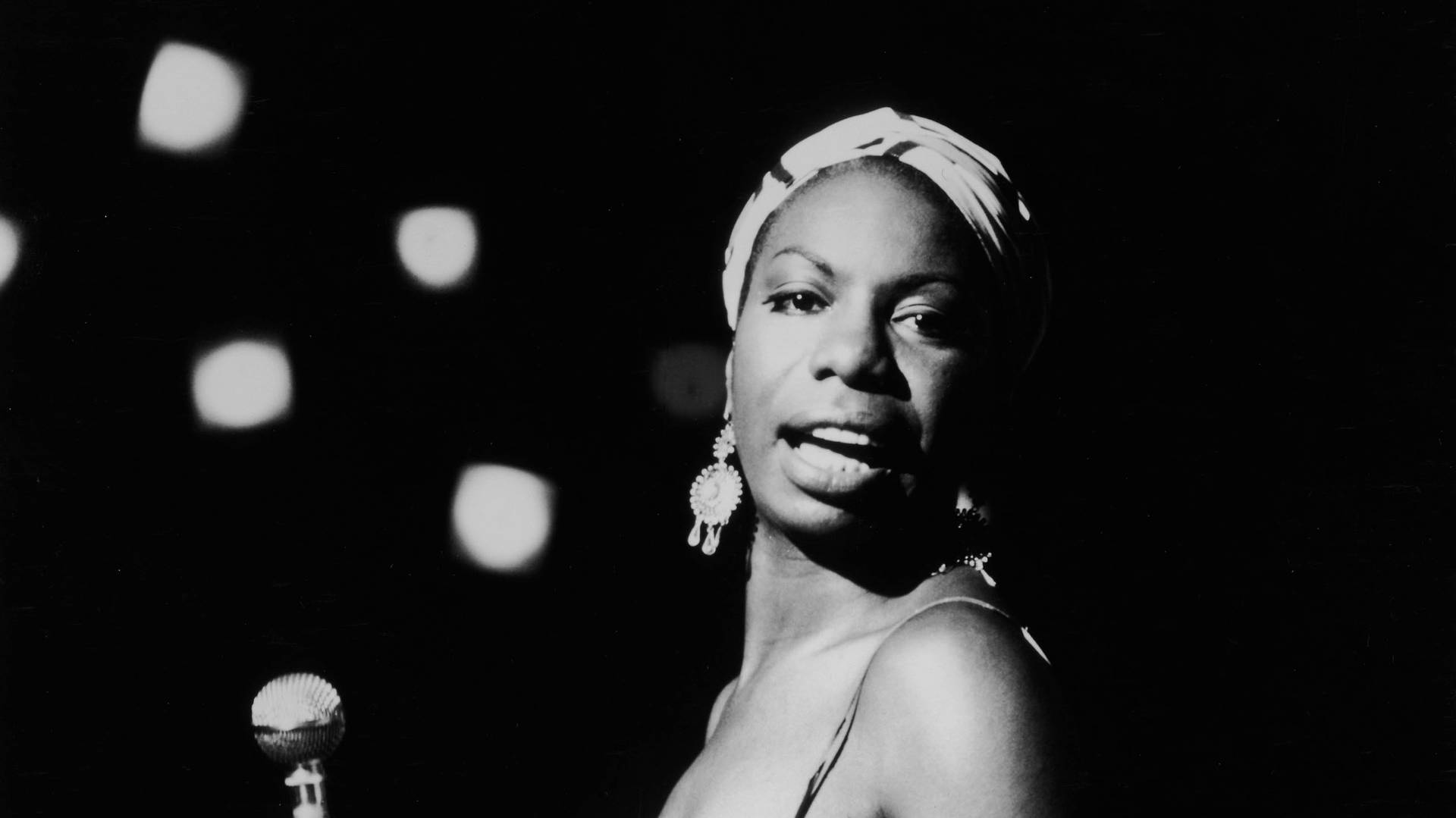 Nina Simone Jazz Musik Hyllning. Wallpaper