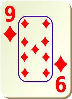 Nineof Diamonds Playing Card PNG