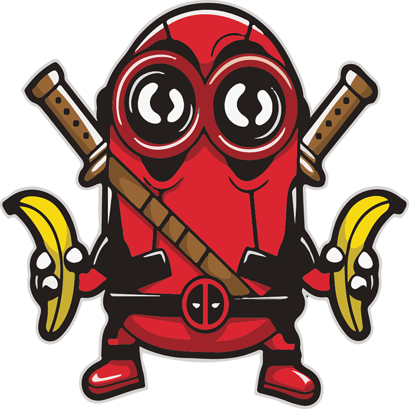 Ninja Banana Hybrid Character PNG