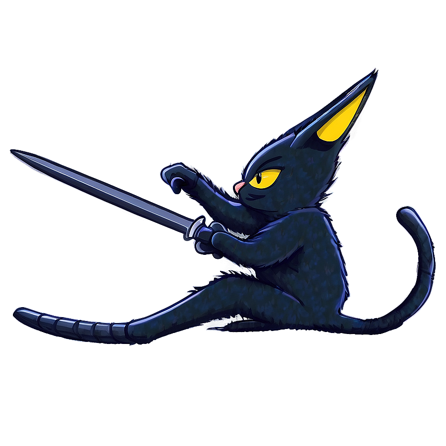 Ninja Cat Stealth Png B PNG