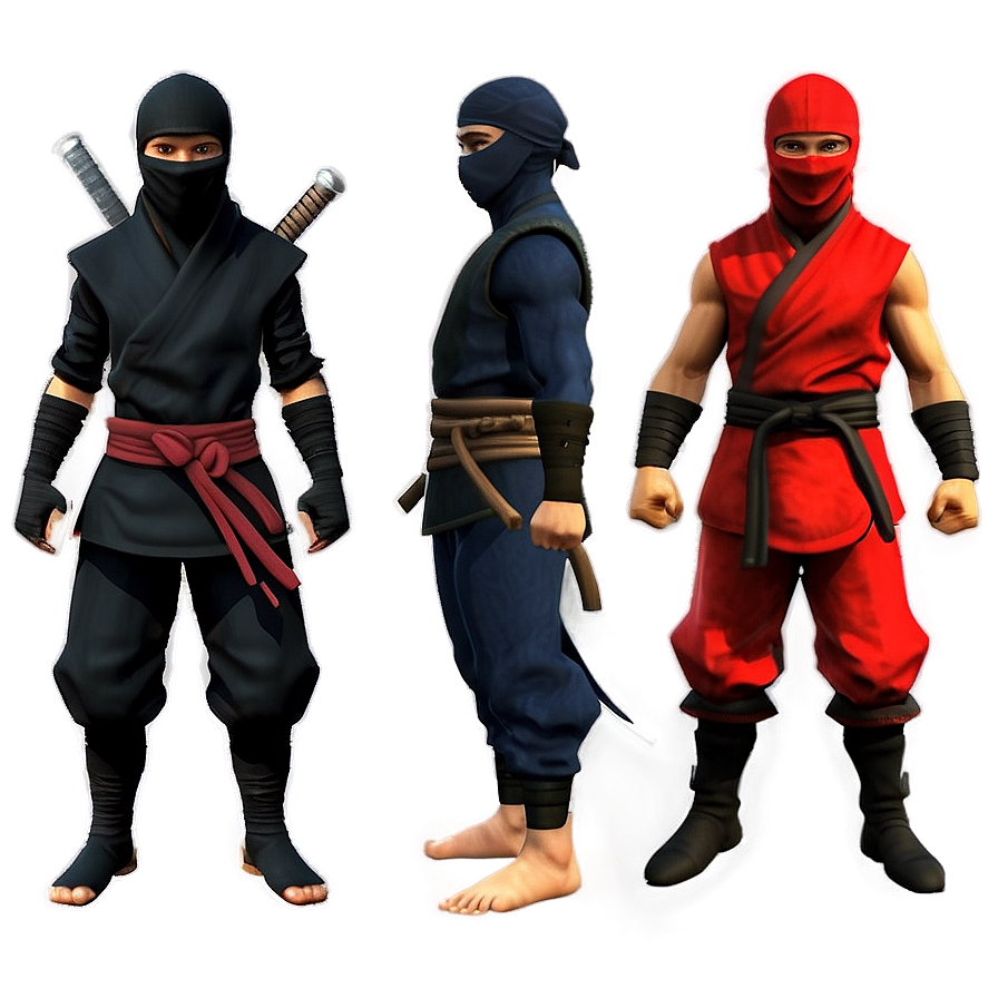 Ninja Characters Png 06122024 PNG