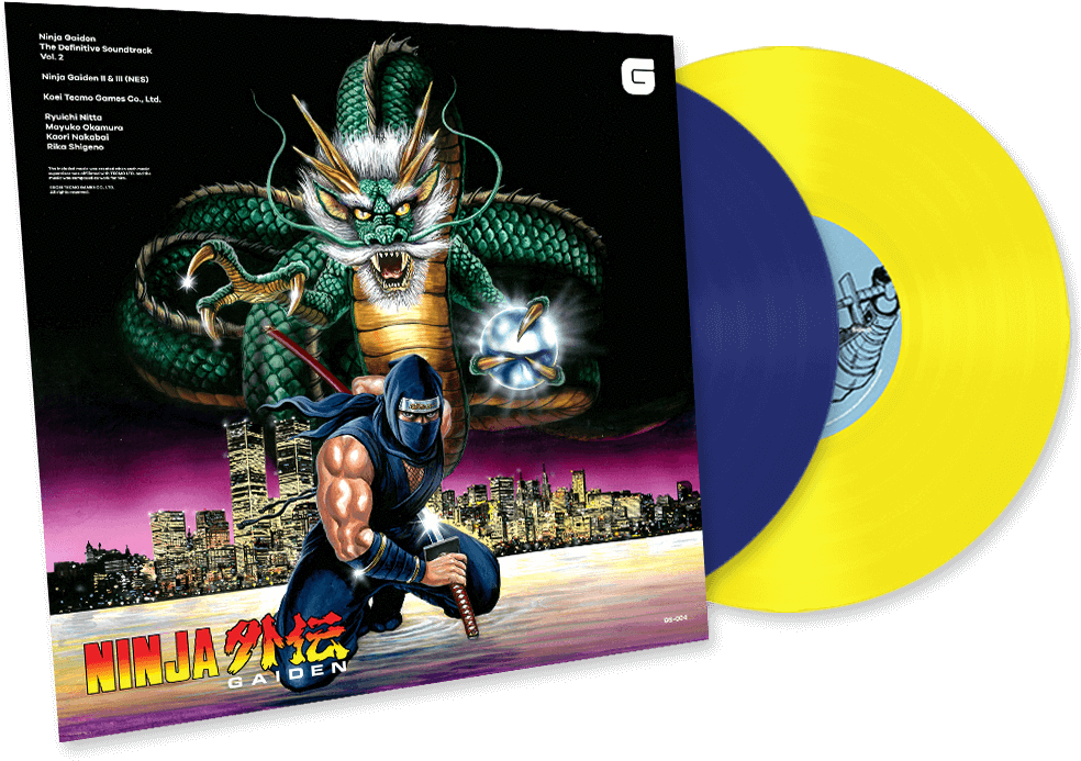 Ninja Gaiden Soundtrack Vinyl Art PNG