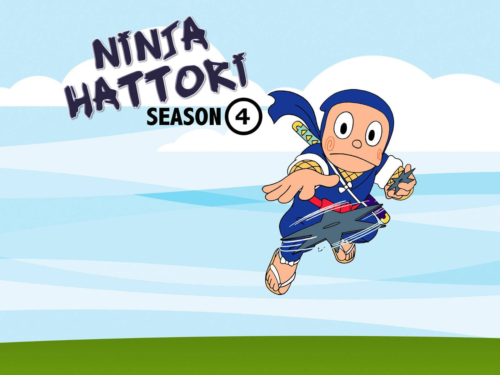 Ninja Hattori Season 4 Poster Background