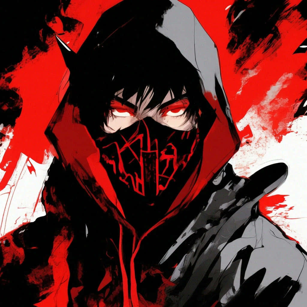 Ninja Kamui Red Black Aesthetic Wallpaper