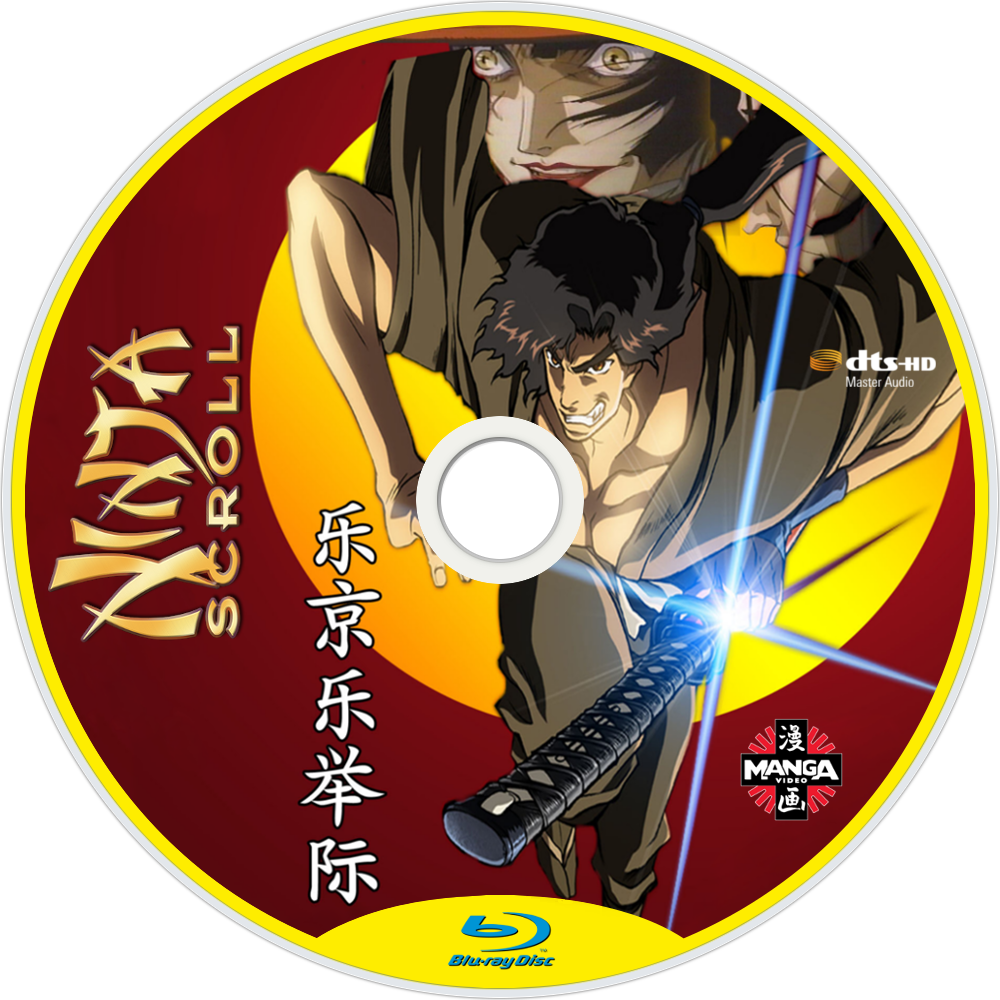 Ninja Scroll Anime Bluray Disc PNG
