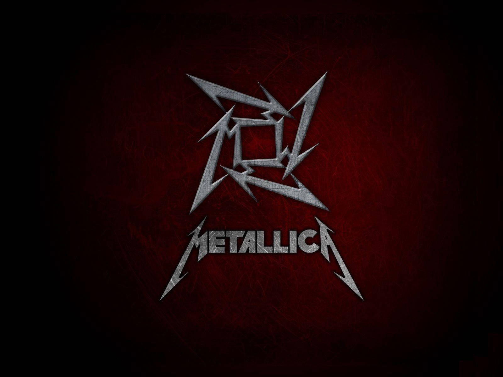 “Rock out with Metallica’s iconic ninja star emblem” Wallpaper