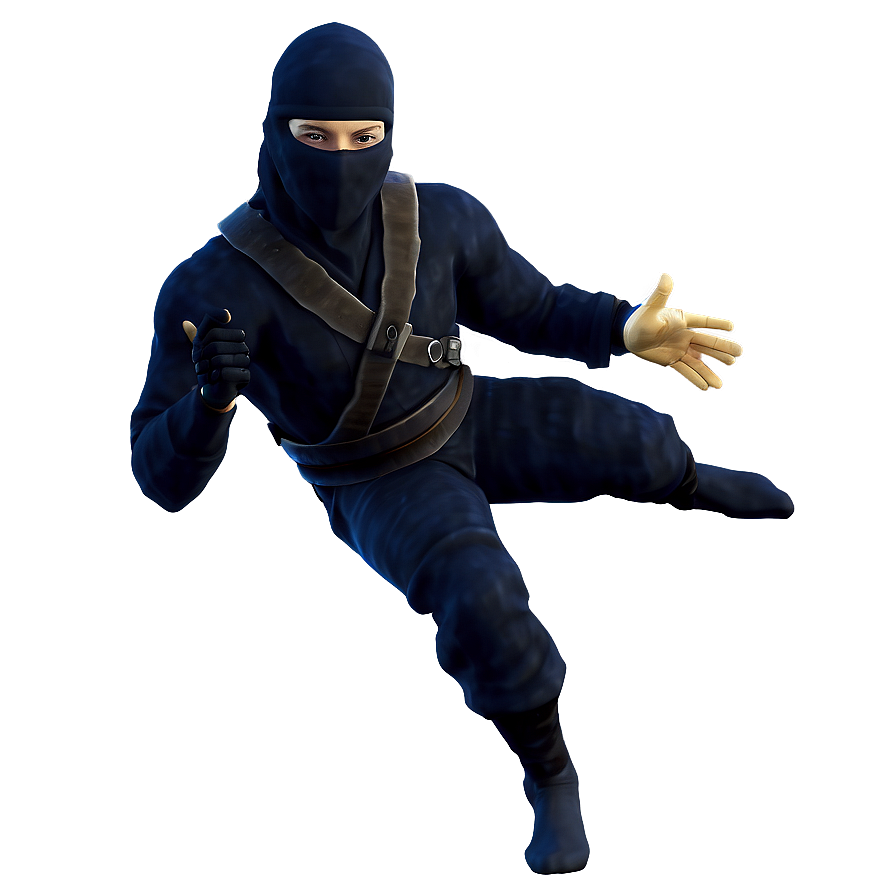 Ninja Stealth Pose Png Iqm21 PNG
