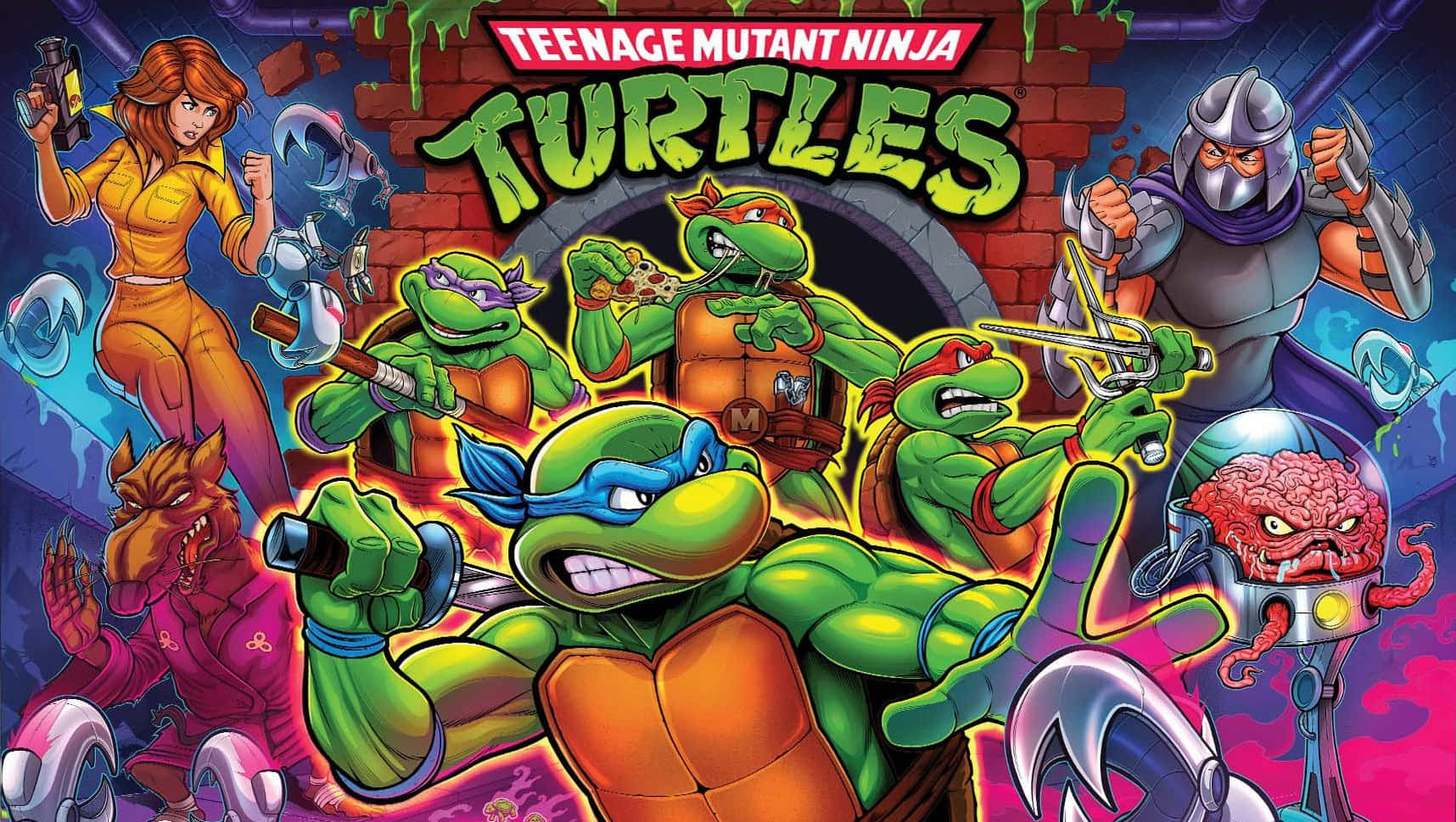 The iconic Teenage Ninja Turtles team together