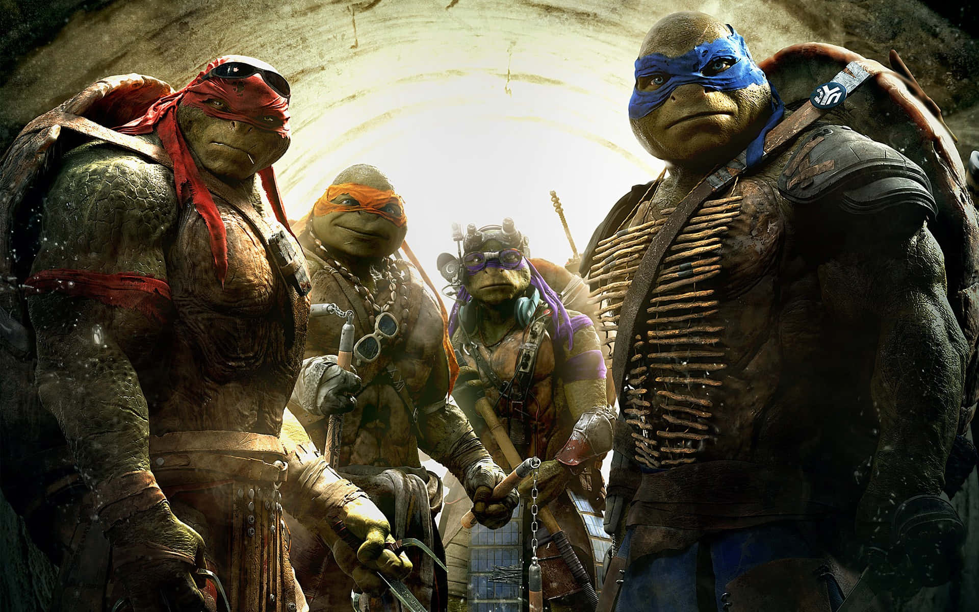 "Leonardo Leading the Ninja Turtles in Action"