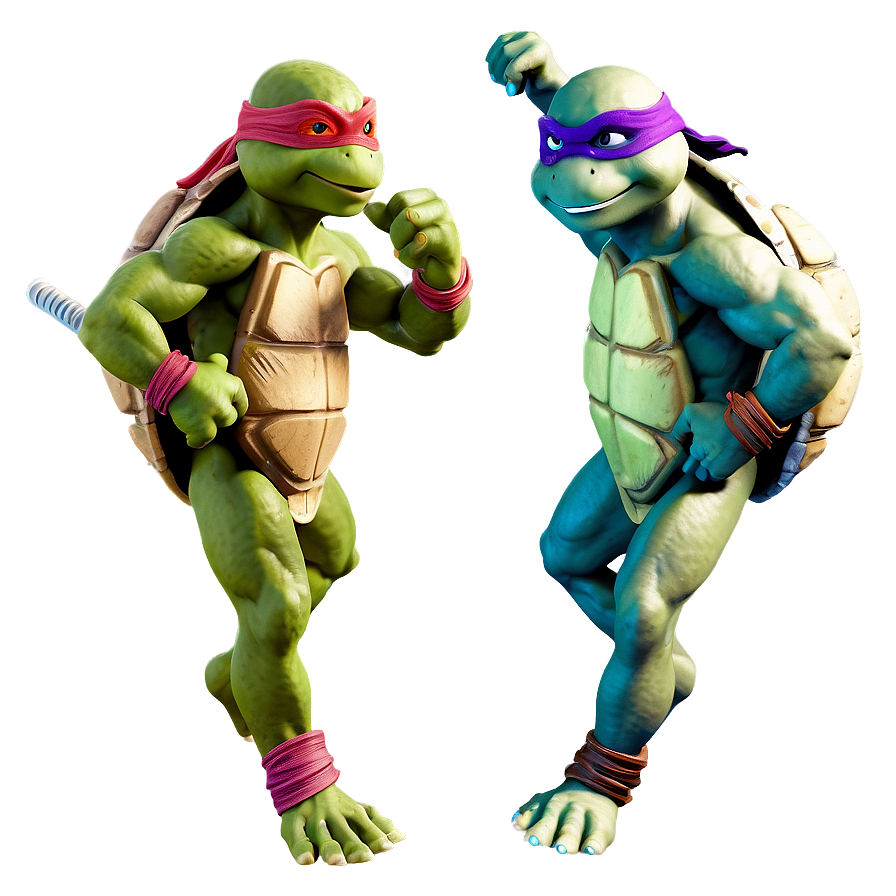 Ninja Turtle Action Pose Png Bbn PNG