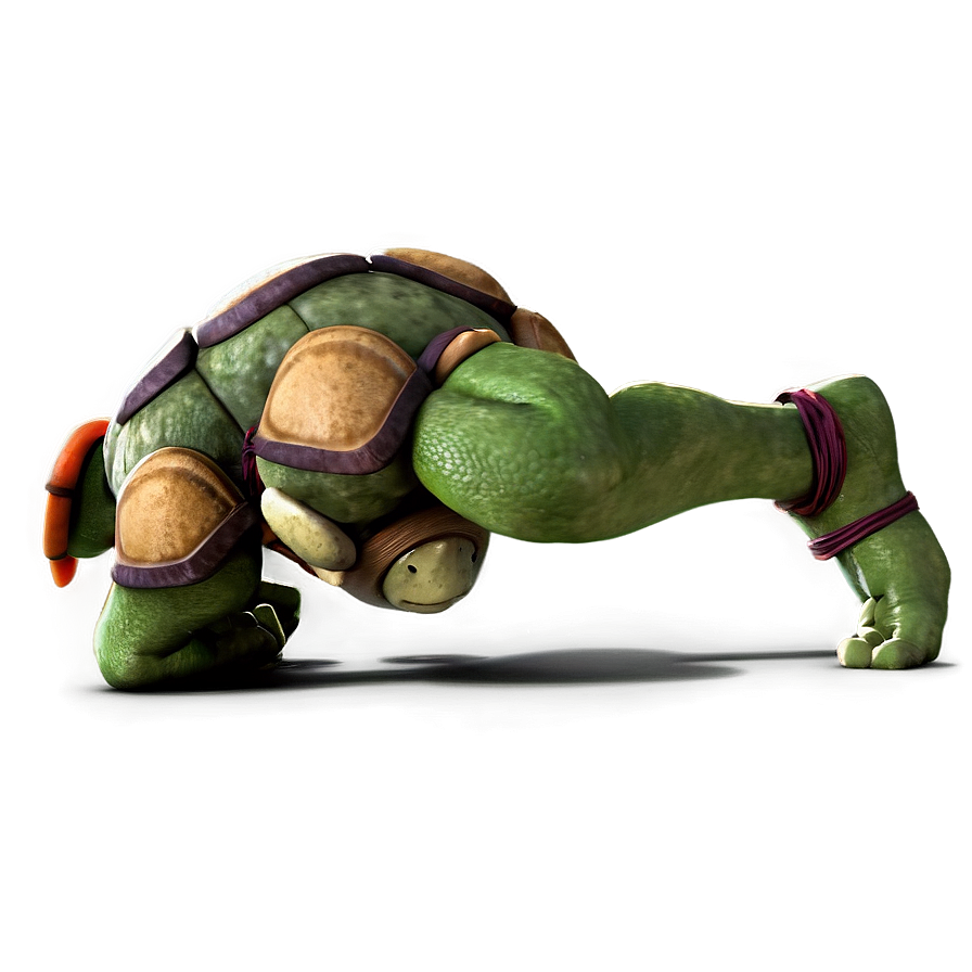 Ninja Turtle Action Pose Png Edq PNG