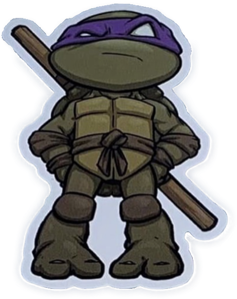 Ninja Turtle Cartoon Sticker PNG