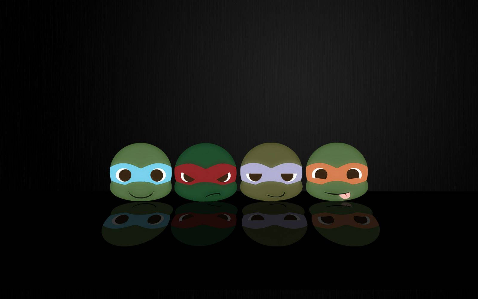 Ninja Turtle Cute Chibi Heads Wallpaper
