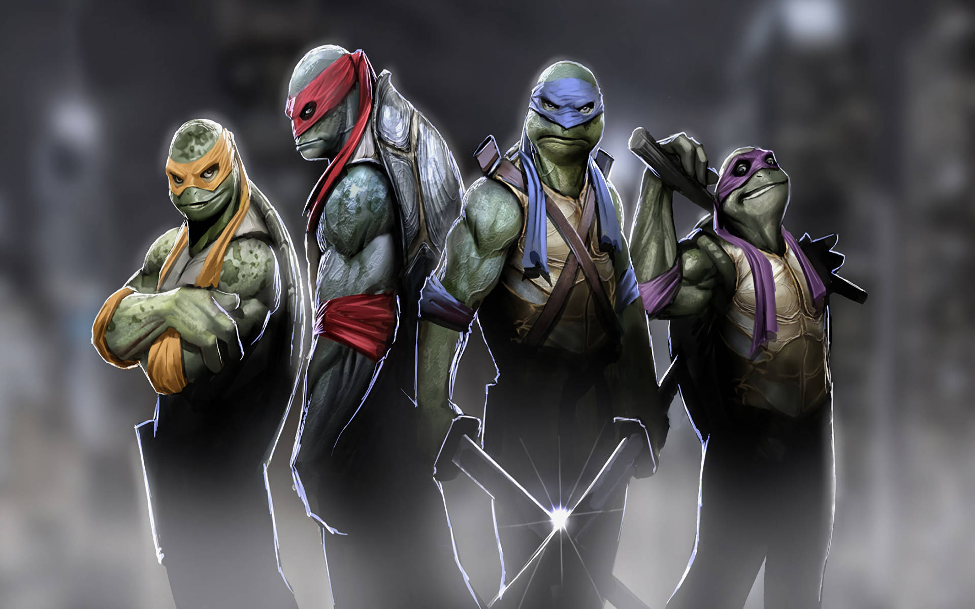 Ninja Turtle Group Shot Wallpaper