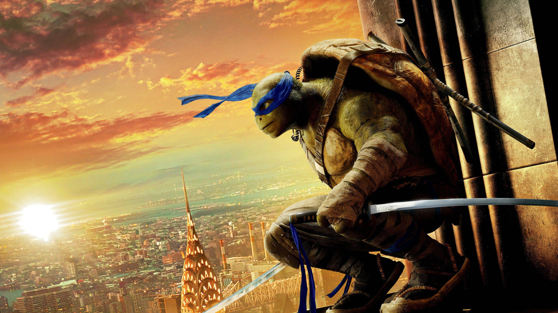 Ninja Turtle Leonardo Hollywood Movie Wallpaper