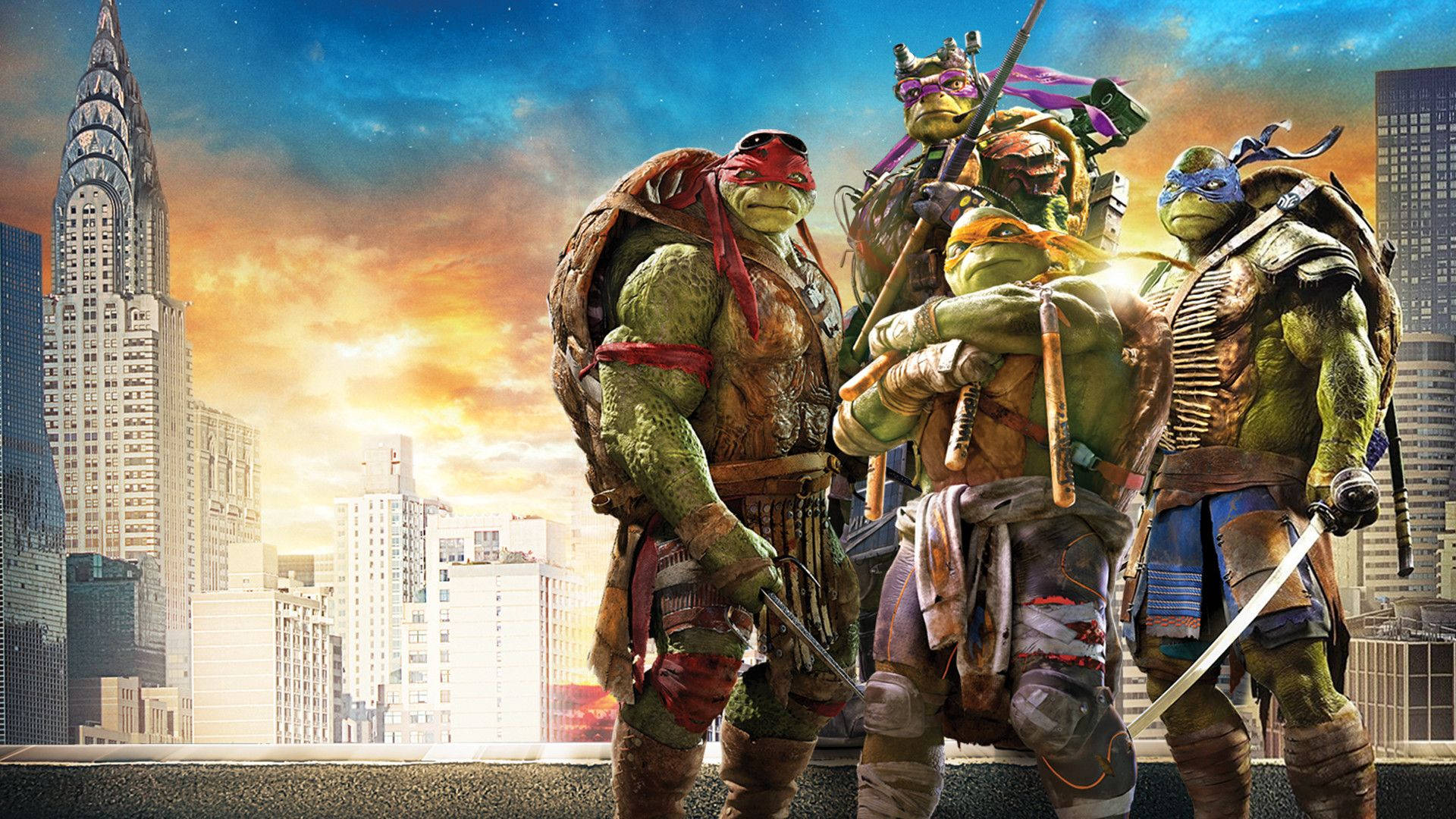 Ninja Turtle New York Background Wallpaper