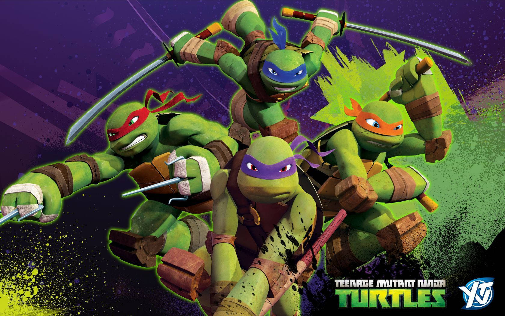 Ninja Turtle Nickelodeon Cartoon Poster Wallpaper