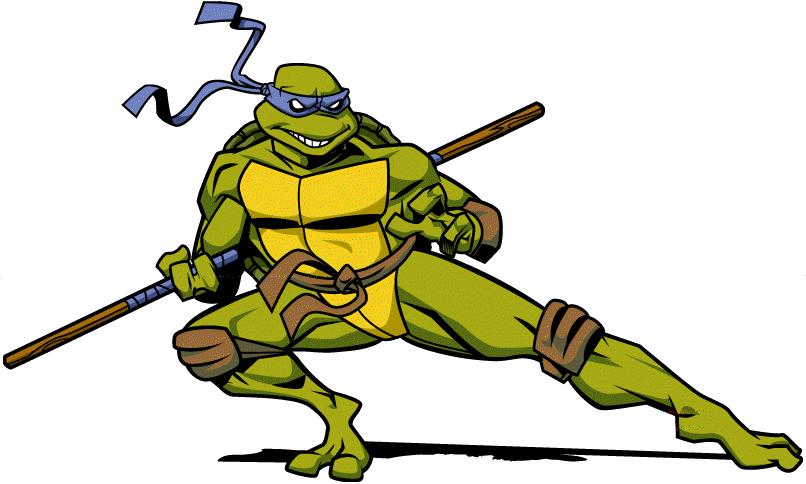 Ninja Turtle With Bo Staff PNG