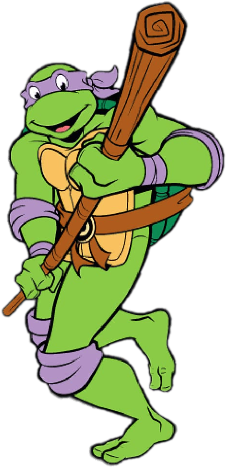 Ninja Turtle With Bo Staff PNG