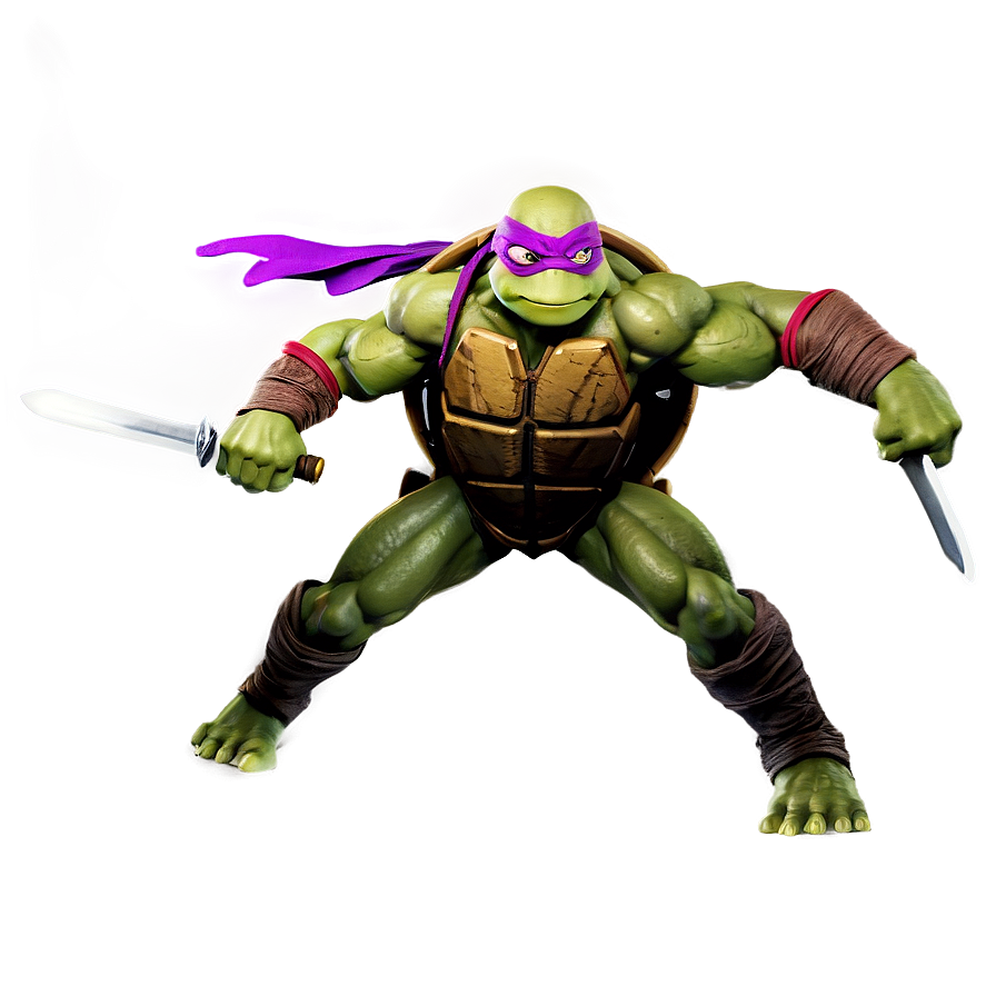 Ninja Turtles Action Pose Png 05252024 PNG