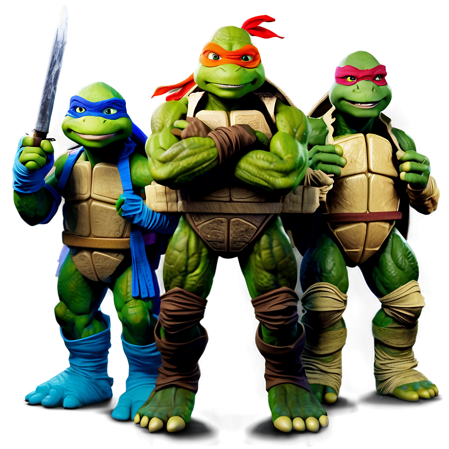 Download Ninja Turtles Group Shot Png Shl | Wallpapers.com