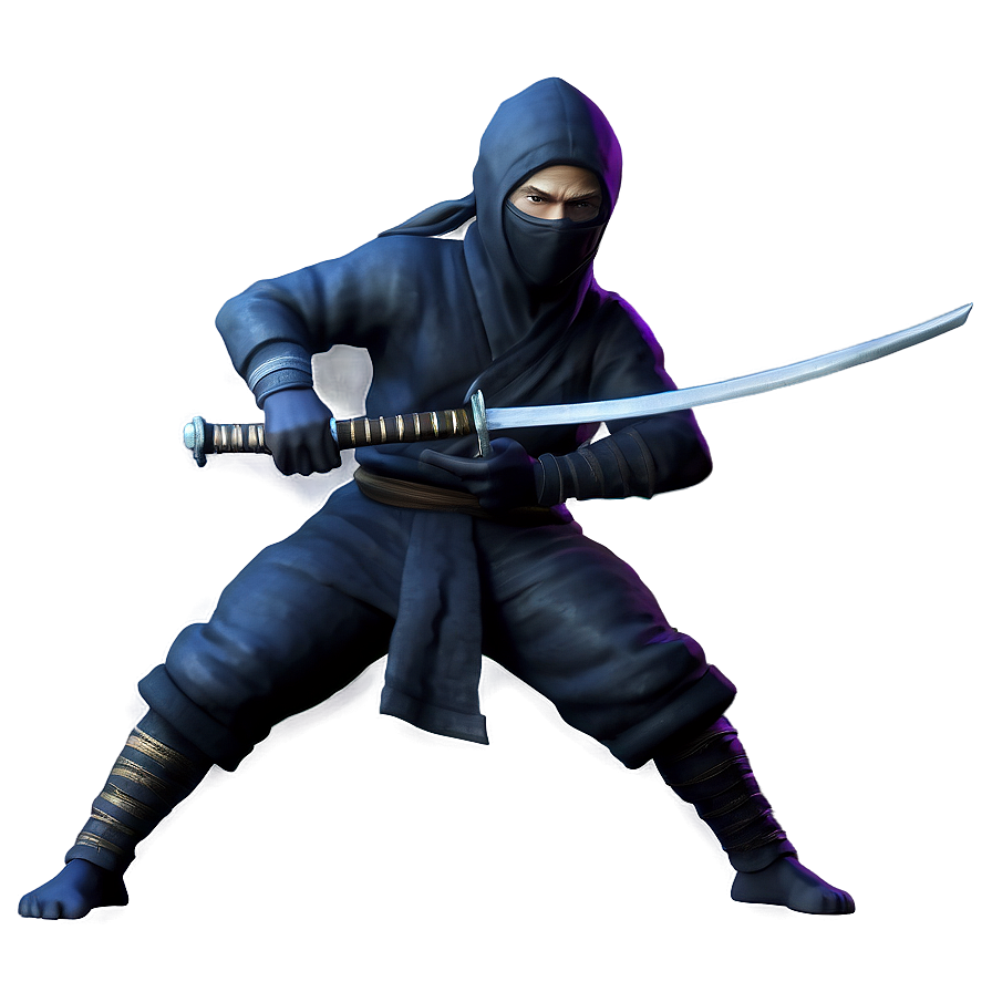 Ninja With Dual Swords Png Hro PNG