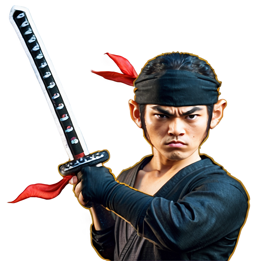 Download Ninja With Katana Png 65 | Wallpapers.com