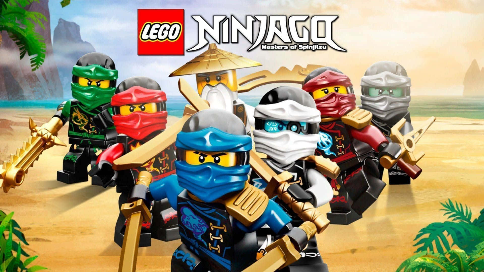 The fearless Ninjago heroes prepare for an intense battle.